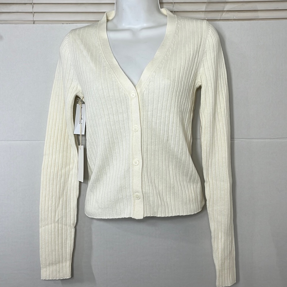 Aritzia color light birch Manila Cardigan